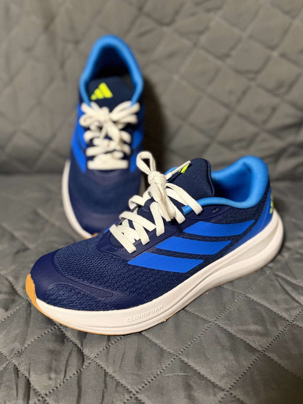 adidas Kids Navy and Bright Blue Athletic Sneakers Size 5.5